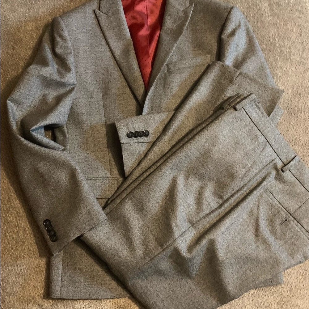 Men’s EXPRESS fitted Producer suit GREY 36S
